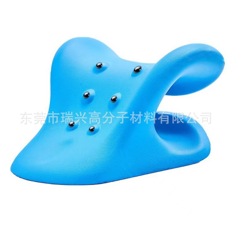 颈椎按摩PU牵引枕穴位磁石理疗矫正枕聚氨酯发泡护颈枕助睡眠新款