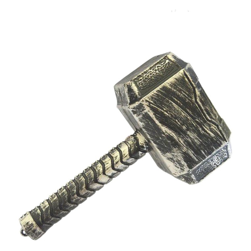 Rendimiento de danza vestir accesorios de plástico Thor máscara casco Thor headwear máscara de plástico Thor martillo Carretera