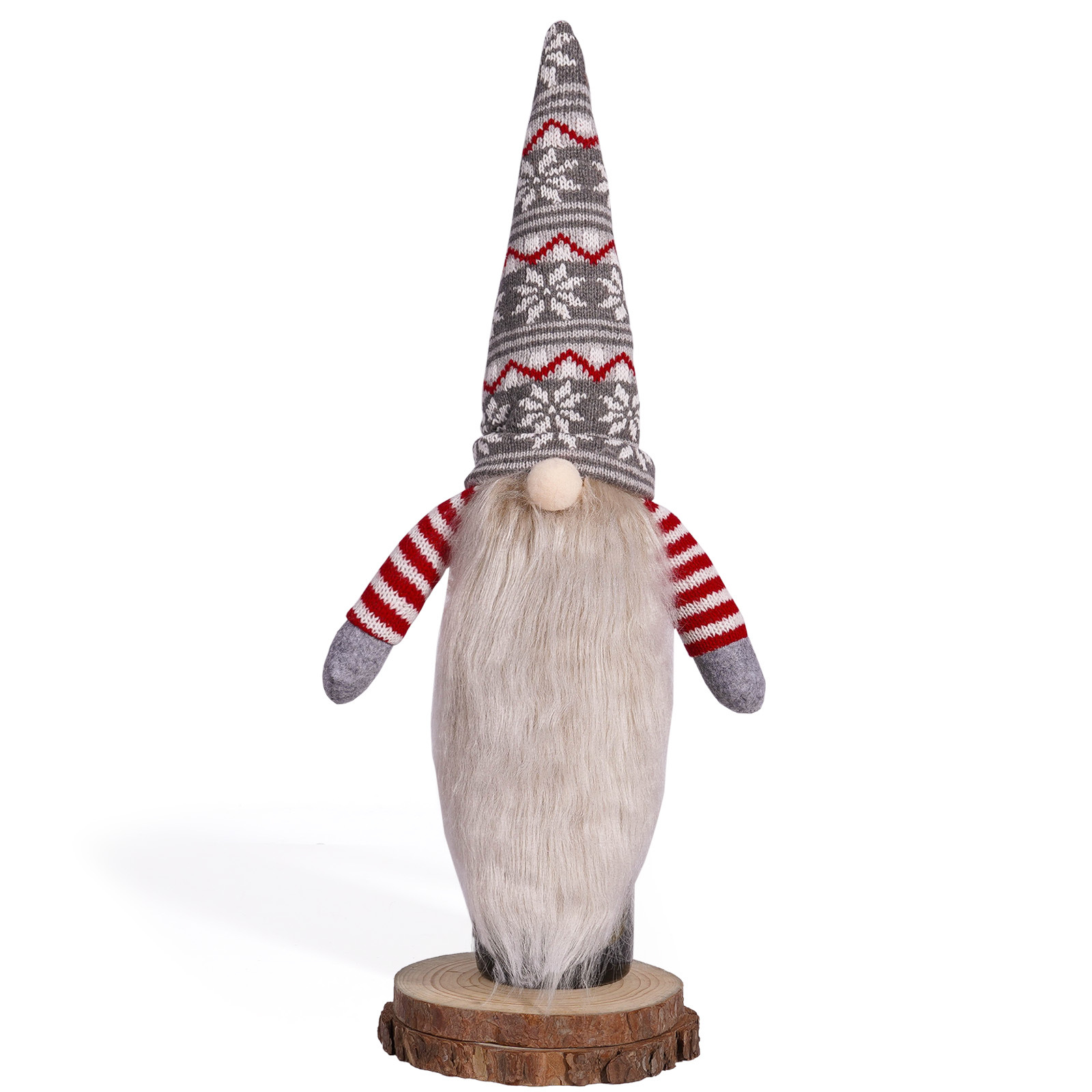 Decoraciones navideñas transfronterizas europeas y estadounidenses de punto sin rostro hombre barbudo botella de vino tapa de botella de vino decoración de vacaciones