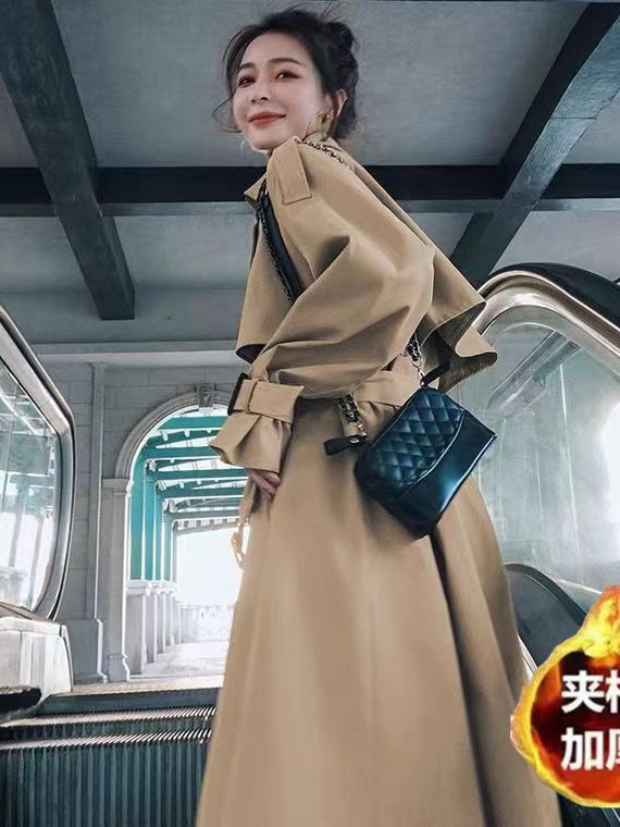 感风衣外套女中长款2025春秋新款韩系宽松小个子气质流行大衣|undefined