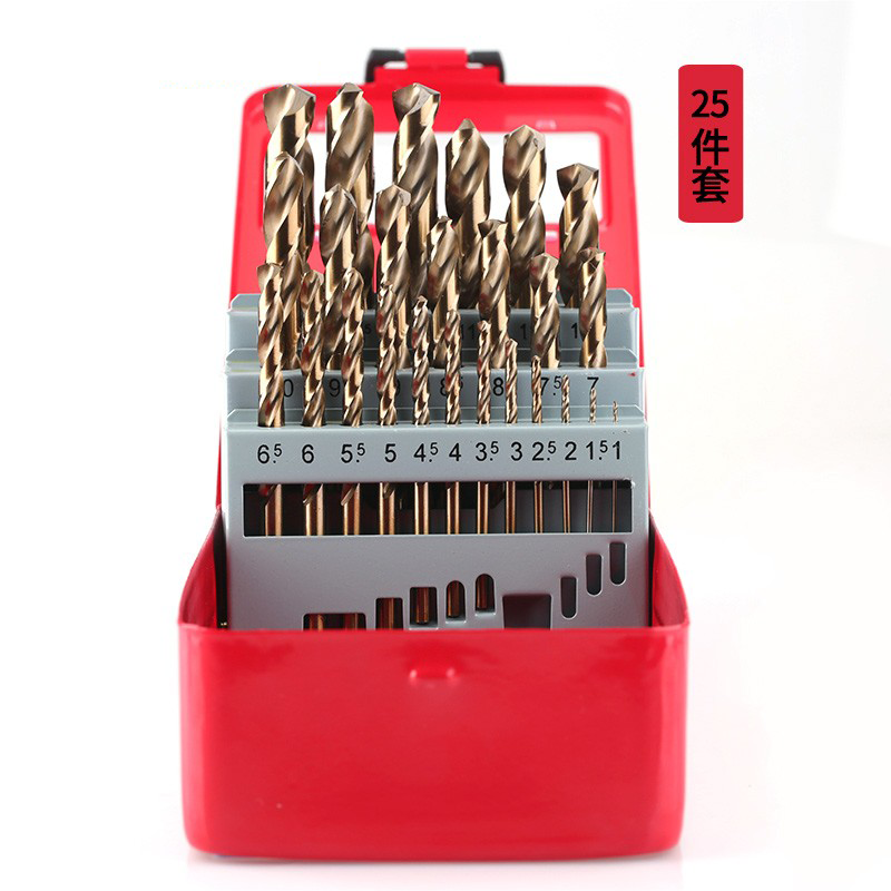 taladro de torsión conjunto de acero inoxidable aleación de acero super duro que contiene aluminio de acero taladro universal especial perforación rotatoria