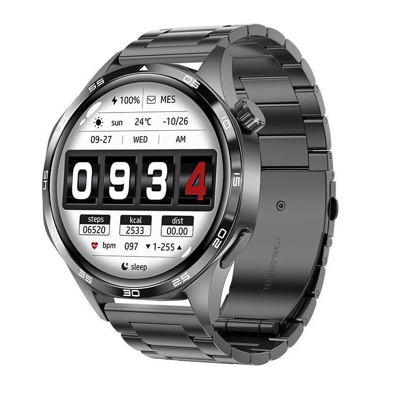 Watch5Pro Smart Watch Bluetooth Call Heart Rate Health Monitoring High-Definition Round Screen Cross-Border New Model