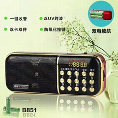 金正B851Sダブルカード二重電池カードの小さいスピーカーのラジオのmp3プレーヤーの芝居機の卸売り