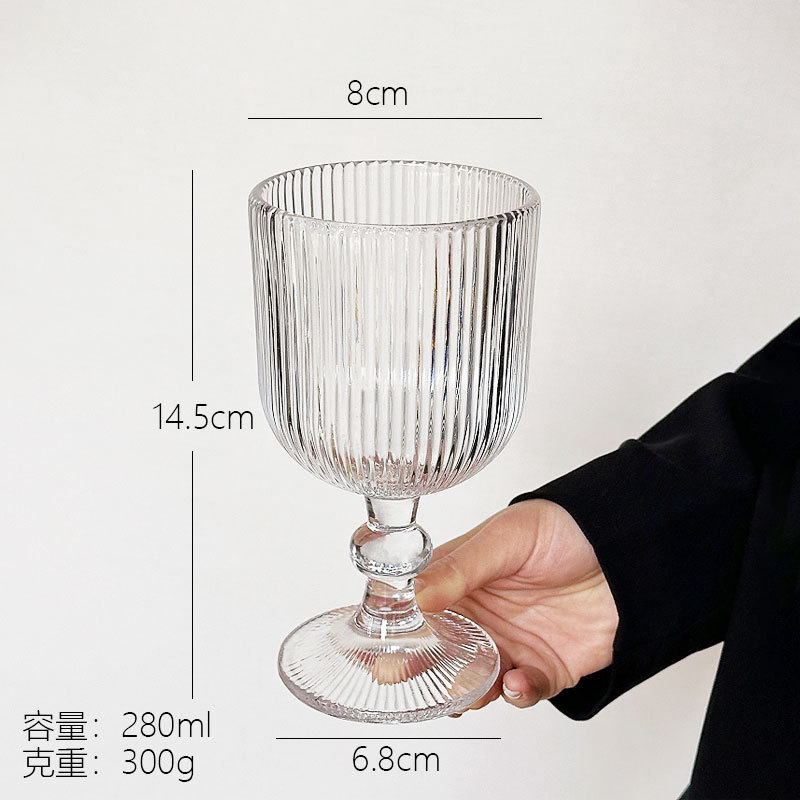 ins vaso de vidrio retro taza de vino vino taza de jugo taza de helado taza de bebida fría taza de agua