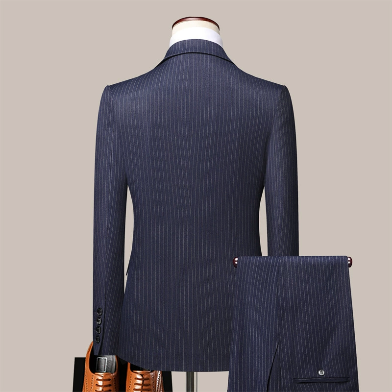 Мужской набор, модный костюм, платье, куртка, брюки, slim fit