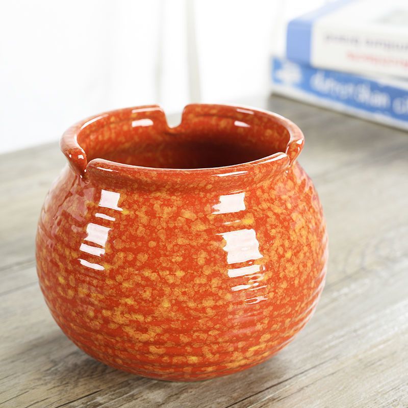 색상 7 가마 오렌지 재떨이