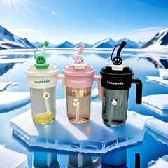 夏季新款大容量吸管雙飲水杯女生高顏值便攜冰霸杯水壺跨境杯子