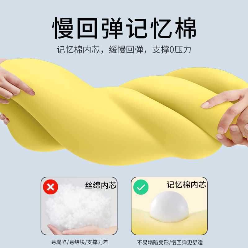 枕女生记忆棉款床上枕侧睡成人大抱枕男生睡觉可拆洗夹腿长条|undefined