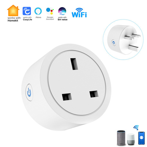 Homekit smart socket British standard plug voice control mobile phone app remote time switch