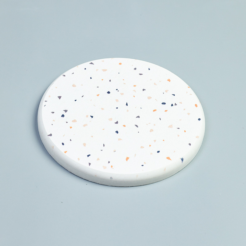 クリエイティブかわいいアニメ雨花石珪藻泥コースターコーヒー吸水マットマグカップ食器マット断熱マット10*10|undefined