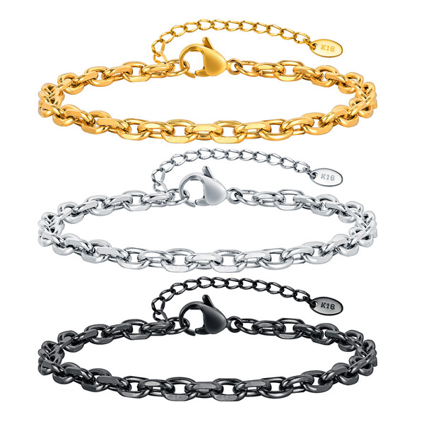 golden fashionable bracelet stainless steel handmade