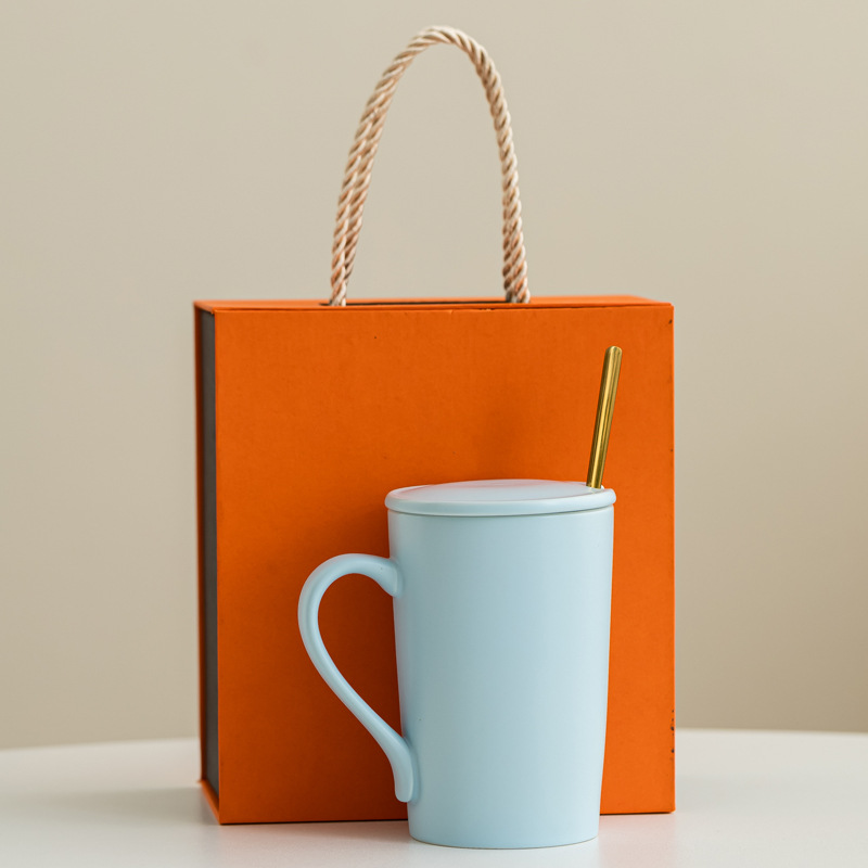 Esmalte mate taza de cerámica taza de macarón taza de agua inswind taza de café minimalista nórdica impresa