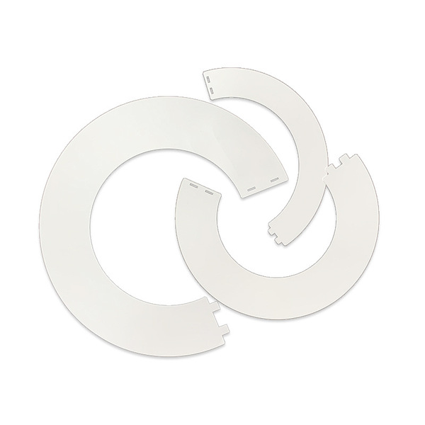 White antibacterial retroreflective light panel