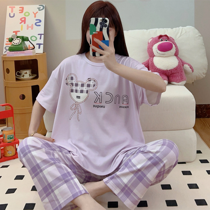Pijamas nuevos pajamas de verano para mujeres pijamas cortos y largos Mickey ropa para el hogar comercio exterior transfronterizo sudeste asiático