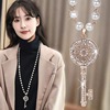 Long sweater, chain, advanced necklace, fashionable pendant, accessory, high-quality style