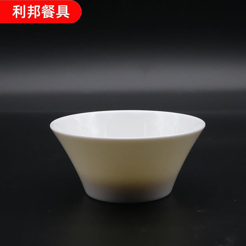 Imitation porcelain jade porcelain white melamine horn small bowl hotel supplies tableware plastic bowl restaurant hot pot small bowl wholesale