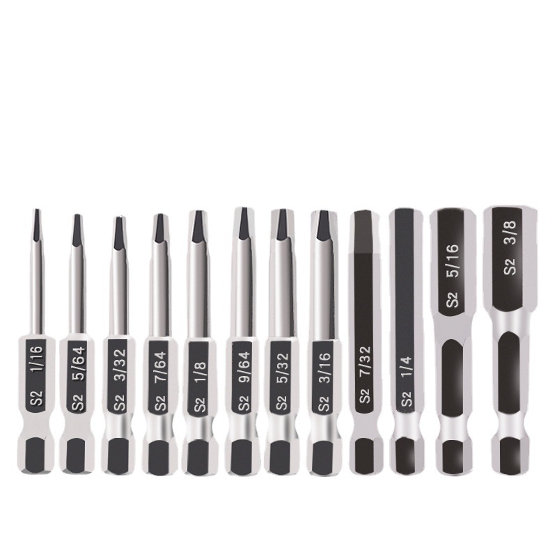 Xentuo S2 Electric Bit Hexagonal Inch Screwdriver Bit Set50mm Strong Magnetic Wind Bit Wrench
