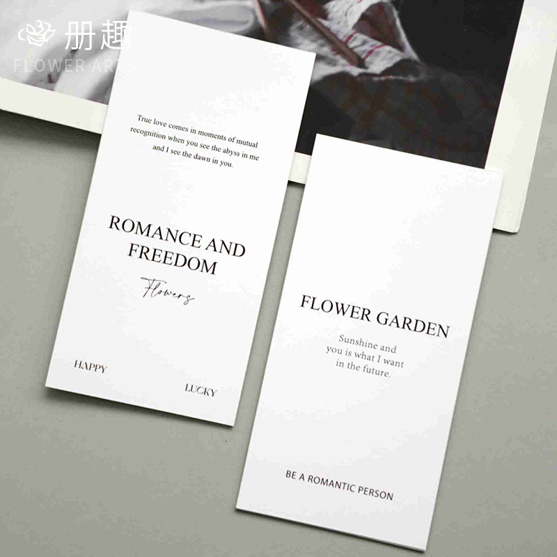 Inswind simple Inglés tarjetas de flores paquete de flores tarjetas de felicitación tarjetas de regalo floral tarjetas de decoración