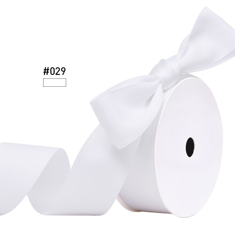 Cinta de poliéster y algodón Yao Ming, preconfeccionada, engrosada, de doble cara, mate, para accesorios para el cabello, lazos para ropa, material de poliéster y algodón.