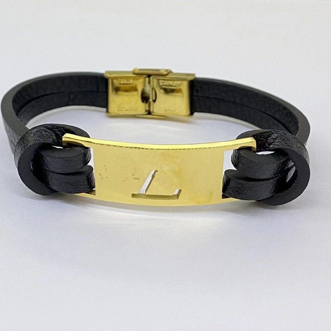 Export Wholesale Stainless Steel Skull Hand Jewelry Personalized Punk Gold Leather Bracelet Men's Bracelet Bracelet