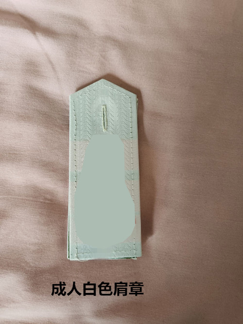 흰색 어깨 배지