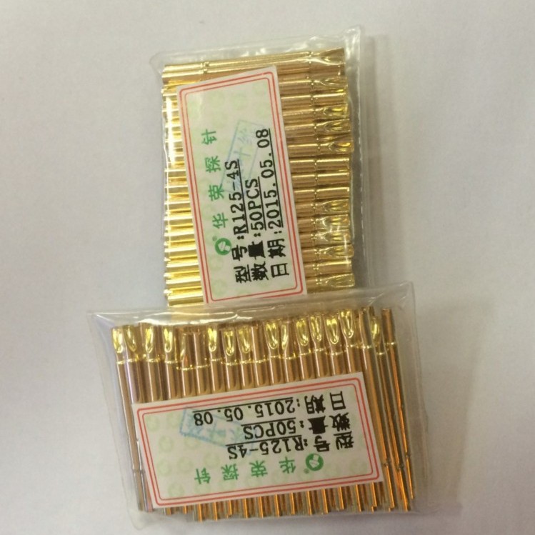 华荣探针R125-4S 测试针套PCB弹簧针套R125-4S  环高7.5 2.4针套