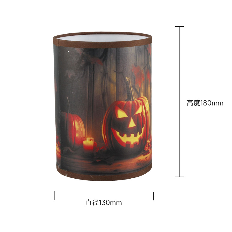 Transfronterizos de Halloween tela de araña esqueleto impresa lámpara de escritorio lámpara de lámpara fantasma de calabaza lámpara de lámpara de lámpara