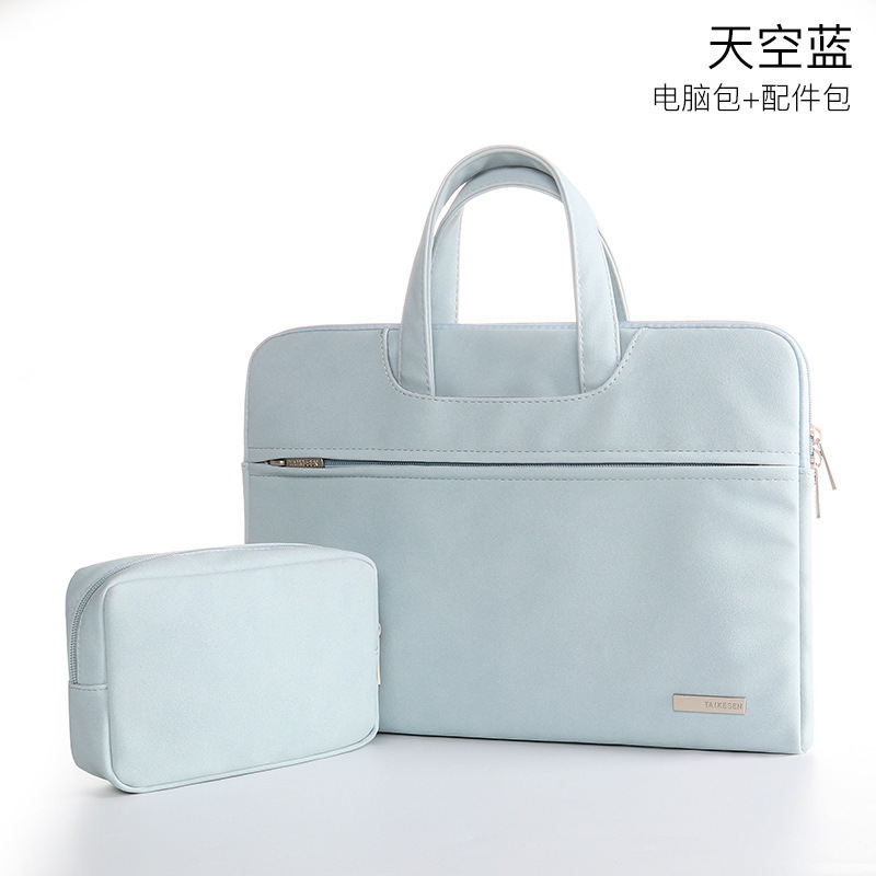手提电脑包适用联想苹果macbook12笔记本air13/14内胆15.6女pro15|undefined