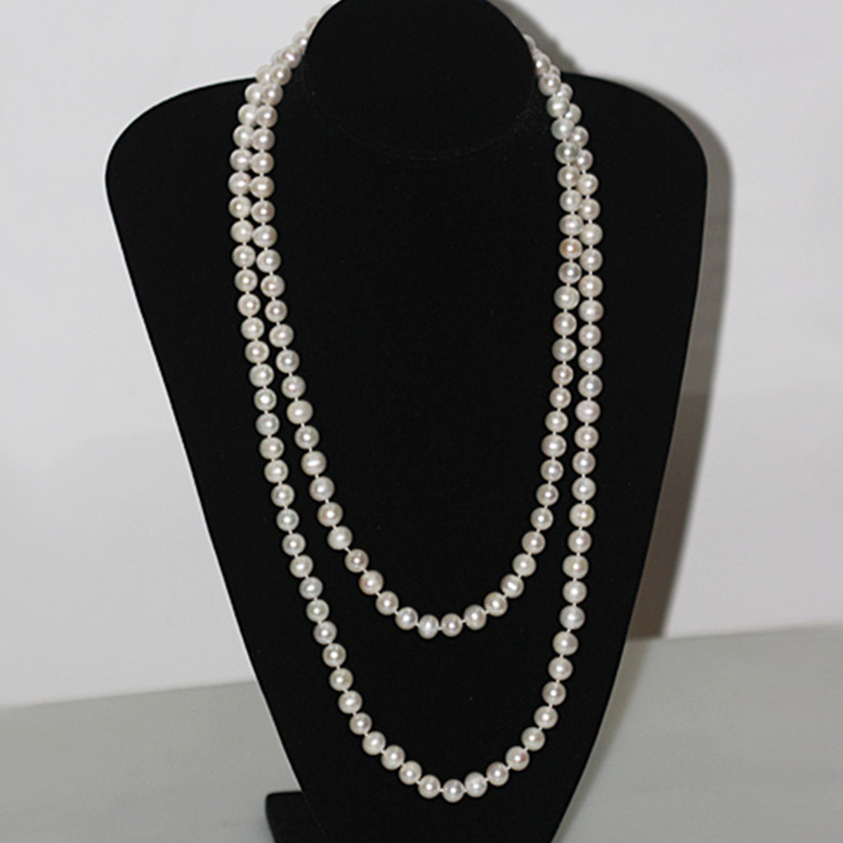 时尚简约韩版珍珠项链时尚多层毛衣链锁骨链厂家批发