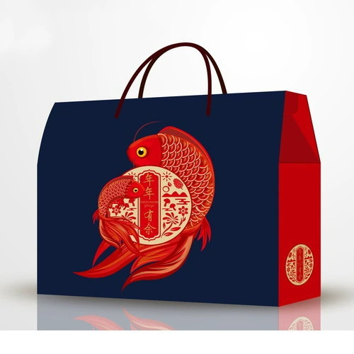 Новогодняя упаковочная коробка, новогодняя подарочная коробка, орехи, внешняя подарочная коробка для весеннего фестиваля, высококачественная пустая коробка для местных специй в китайском стиле, Новый год