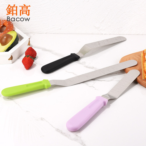 6 inches 8 inches 10 inches curved stainless steel butter spatula baking utensils DIY baking tools cake butter spatula