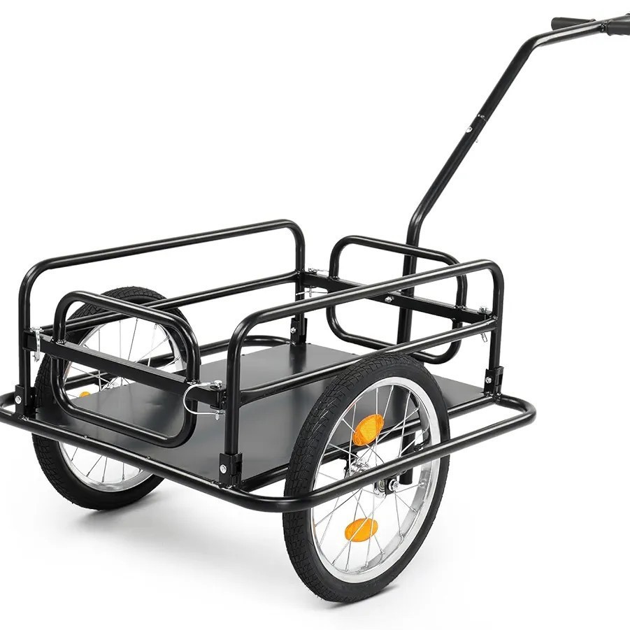 自行车拖车宠物推拉野营露营拖挂可折叠行李购物推车灵活方便