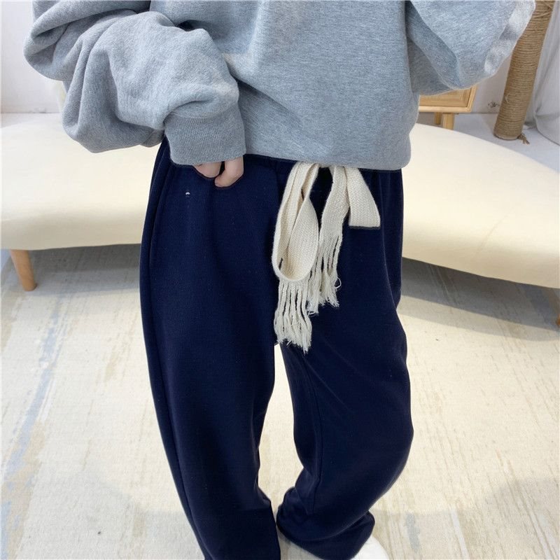 (2개) 지울 수없는 게으른 걷는 바지 손으로 짠 DRAWSTRING 실용적인 헥사 그램 새로운 패션 외국 스타일 디자인 느낌 작은 세대 머리카락