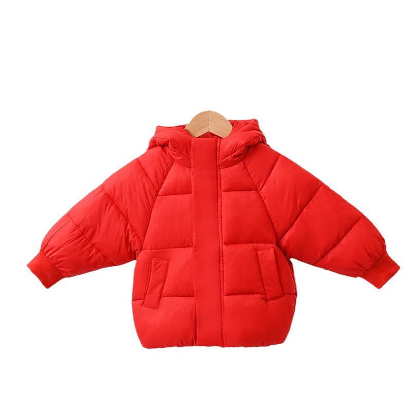 Ropa infantil nueva de 2025, chaqueta corta de plumón gruesa, bonita y elegante para niños y niñas, niños pequeños y bebés, abrigo de invierno.