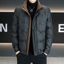 男士立领国标羽绒服冬季新款保暖时尚百搭免洗修身鸭绒休闲外套潮
