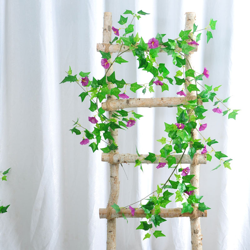 Simulación de flores de marioneta, flores falsas, caña, tubería de aire acondicionado, cubierta de techo de la sala de estar, decoración de la planta de enredamiento de caña