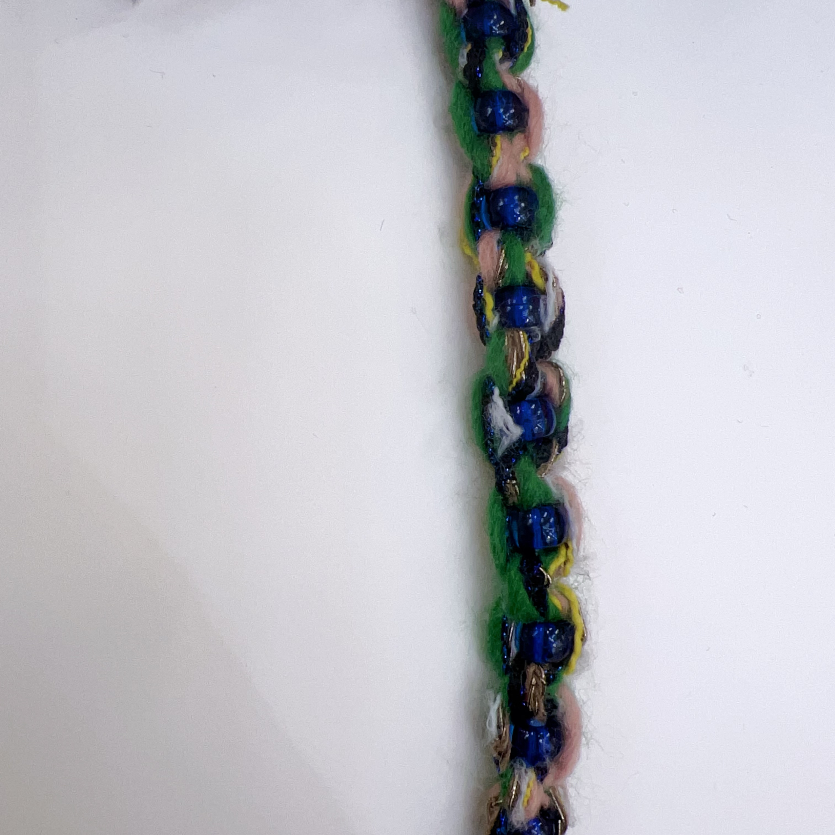 녹색과 파란색 45cm, 자르지 않고 연속으로 여러 조각 가져갑니다.