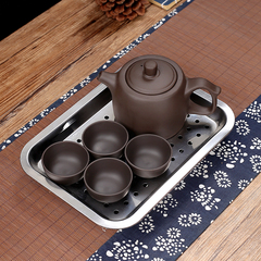 紫砂茶壺功夫泡茶壺家用大號朱泥壺沏茶壺過濾花茶壺紅茶茶具王金