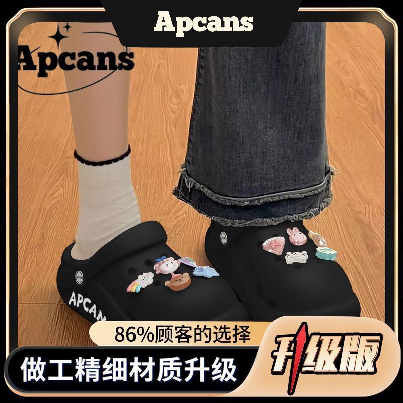 かわいい厚底下駄 レディース アウター 2025年夏 滑り止めEVAアーチサポート 足が疲れにくいサンダル|undefined