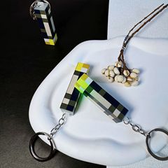 漫画私の世界周辺ミニトーチ鉱山ランプキーホルダーペンダント光るフラッシュライトマインクラフトプレゼント