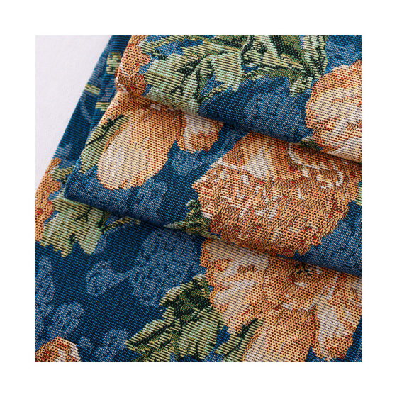 Factory direct polyester cotton fine plain yarn-dyed jacquard fabric fashion clothing luggage fabric