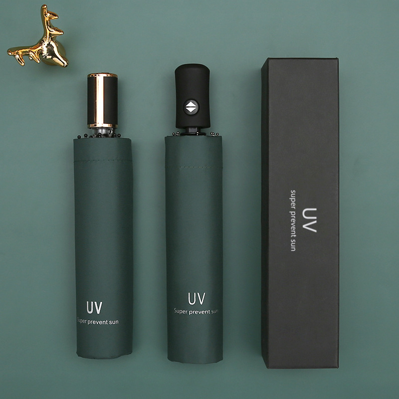 Full-automatic umbrella women's dual-use folding sun-proof sun-proof UV-proof logo advertising sun umbrella for men