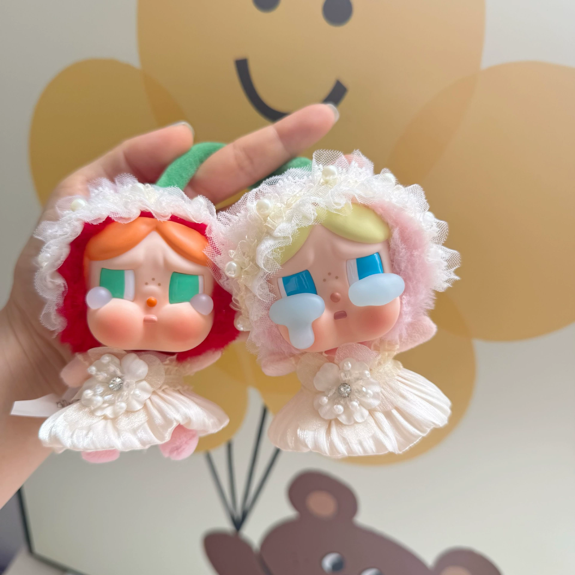 Love God's Tears Essence Card CRYBABY Crying Baby Sweet Together Rhinestones Blossom Skirt Set от Pop Mart