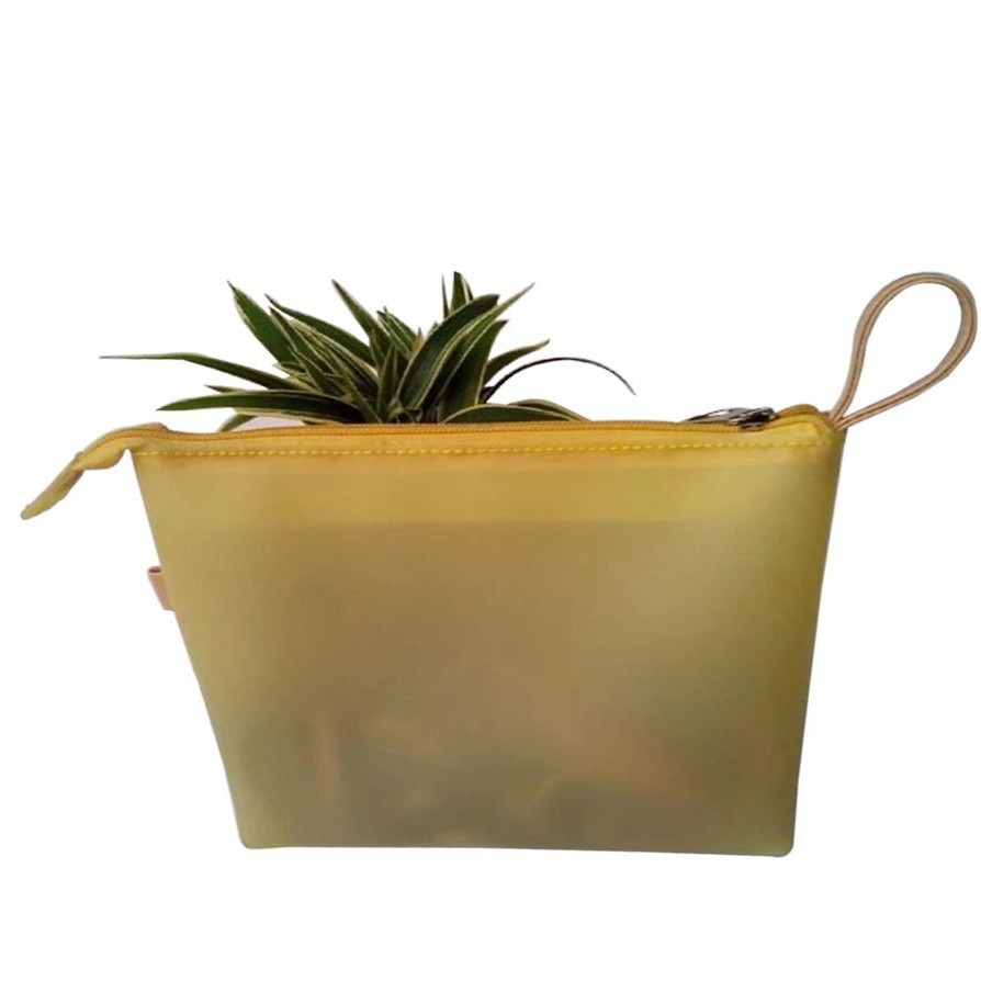 厂家供应pvc手提收纳包磨沙拉链袋化妆包环保服装塑料袋加LOGO