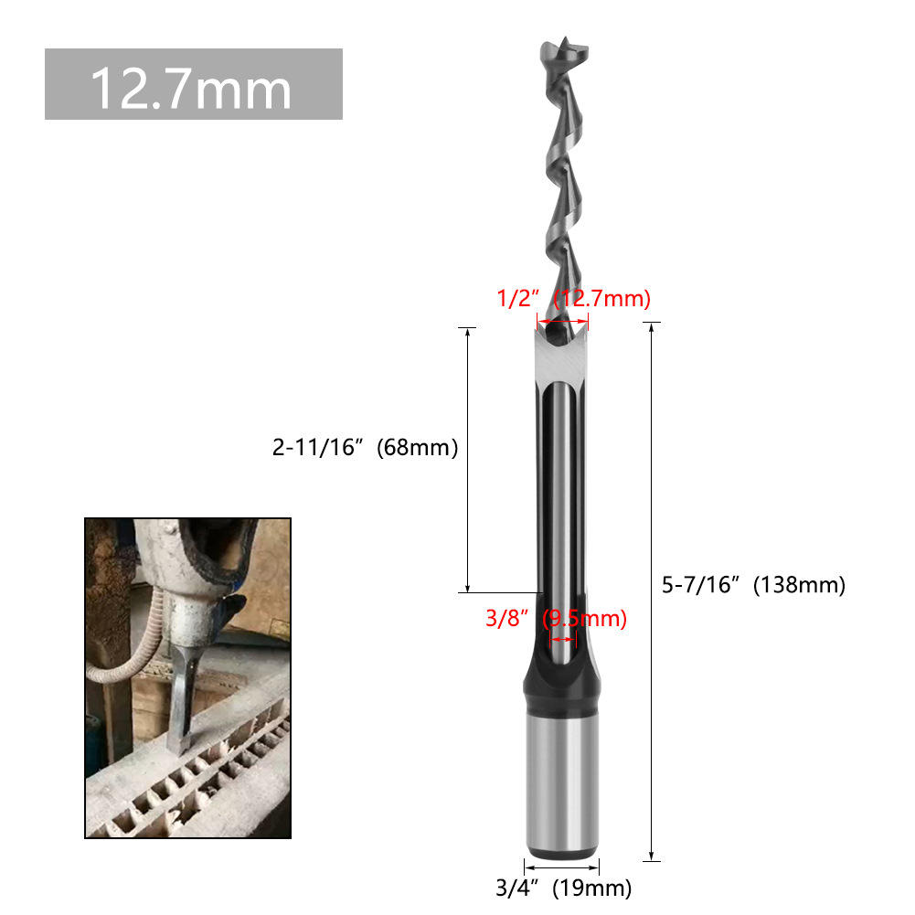 Leqing laliwei carpintería agujero cuadrado taladro núcleo cuadrado Tenon taladro agujero cuadrado taladro ensalada taladro agujero abridor taladro de perforación