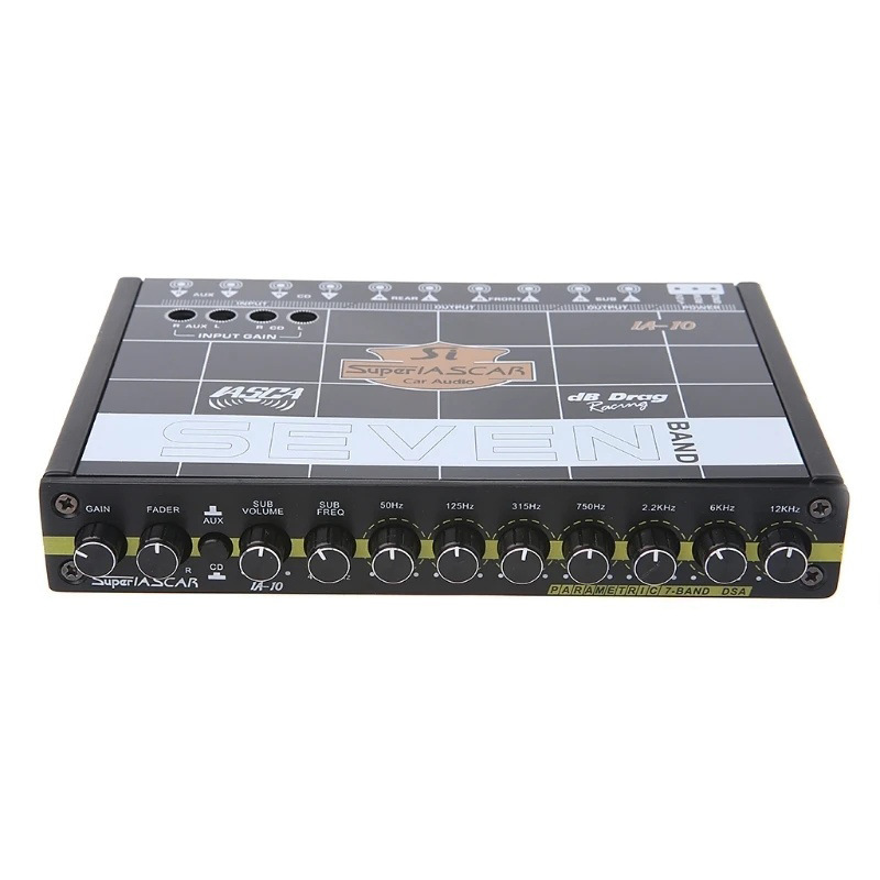 Cross-Border Car Equalizer 7-Band Equalizer Car Audio Eq Tuning Frequency Amplifier Amplifier Factory