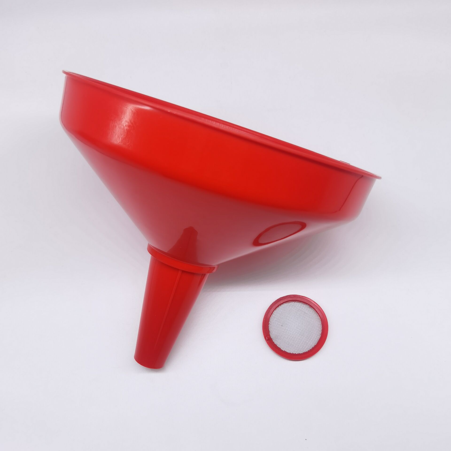 With filter funnel manufacturer direct extra large oil funnel thickened 25cm car fuel oil special funnel plastic