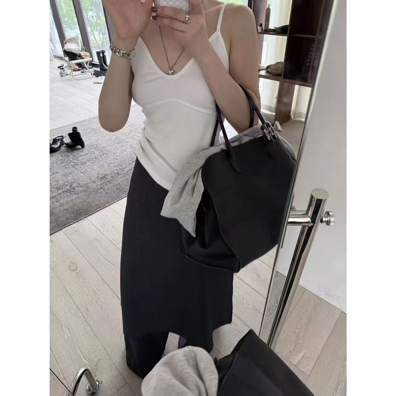 深V领吊带性感露背叠穿背心女2025年秋季新款辣妹洋气上衣薄潮