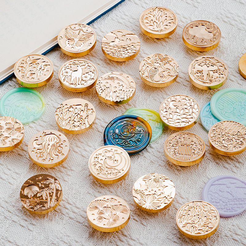 왁스 봉인 봉인 머리 구리 머리 마스 핸드북 봉투 봉인 왁스 봉인 판타지 마법 기계 닭 가스 어린이 장난감