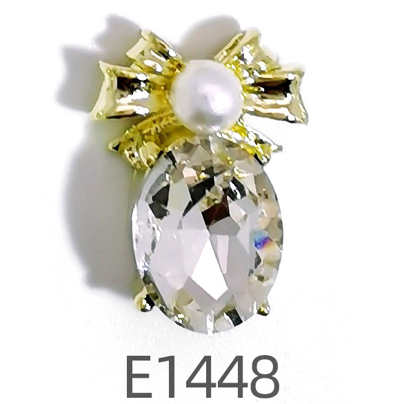 Nuevos accesorios de uñas de aleación especial de comercio electrónico transfronterizo lote mixto sonrisa cara arco uñas pegadas fábrica de diamantes al por mayor